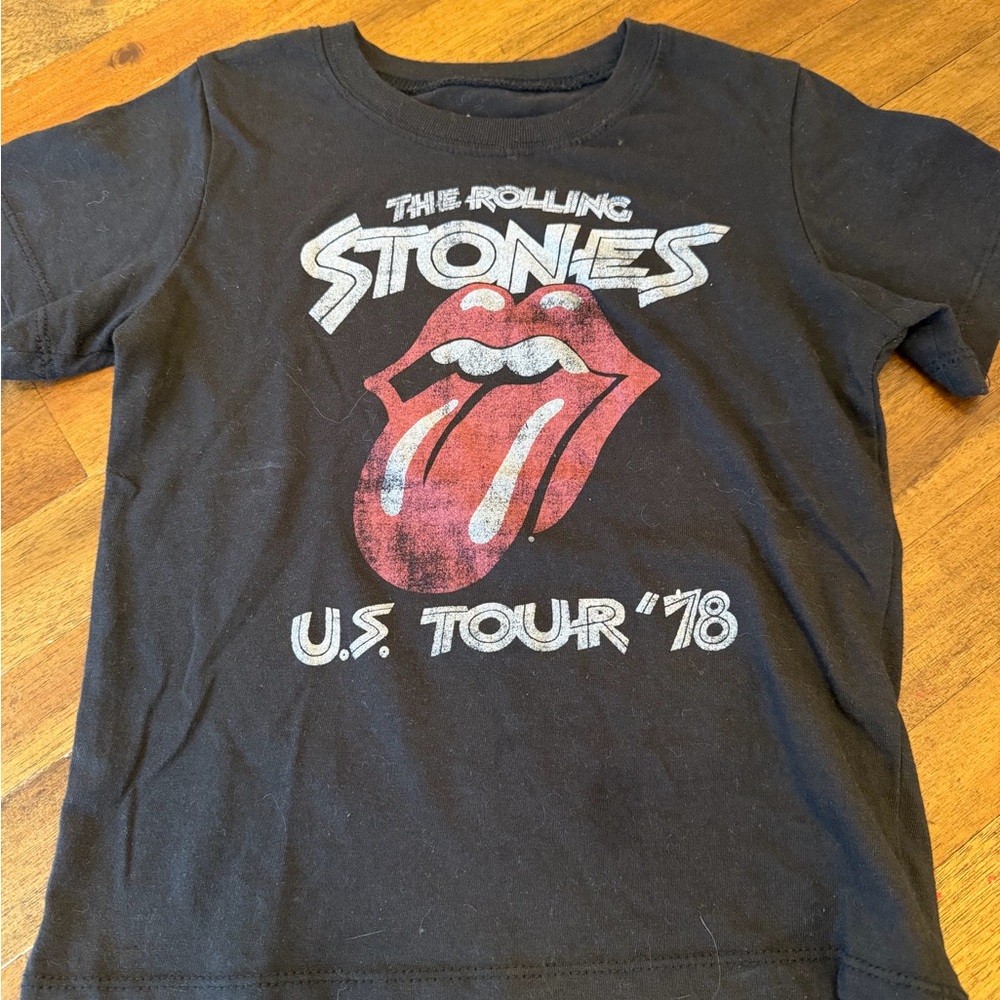 The Rolling Stones Black and Red Kids Tee